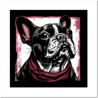 Retro Art French Bulldog Dog Lover Posters and Art